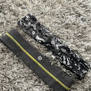 Two lululemon headbands